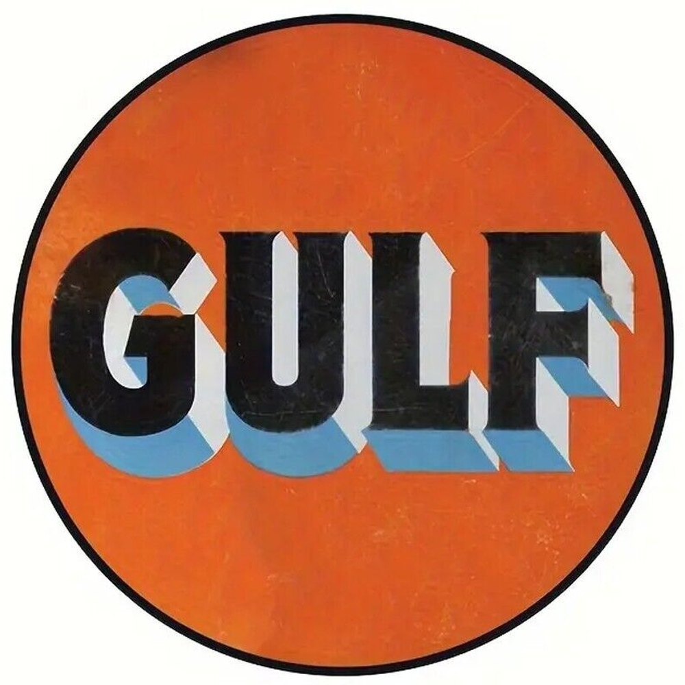 Gulf Oil 6 Inch Diameter Novelty Vintage Round Sign NEW! Home & Garden:Home Décor:Plaques & Signs Style Your Walls